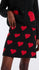 Falda corta jacquard con estampado Heart Attack Small