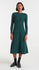 Vestido midi canalé verde